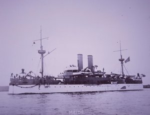 USS Maine, později potopená v havanském přístavu od American Photographer