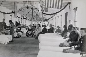 Ward v nemocnici Armory Square, Washington DC, kolem roku 1865 od American Photographer