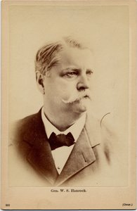 Winfield Scott Hancock (1824-86), americký armádní generál, foto B B Russell, Boston (foto alba) od American Photographer