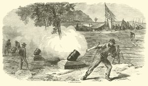 Minometná baterie, červen 1864 od American School