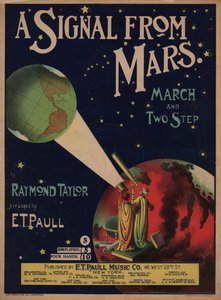 Signál z Marsu (barevná litografie) od American School