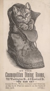 Reklama na jídelny Cosmopolitan (litografie) od American School
