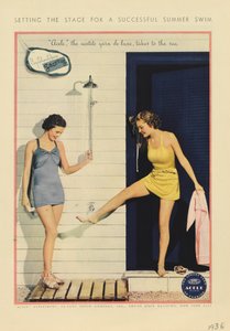 Reklama na přízi DuPont Acele, 1936 od American School