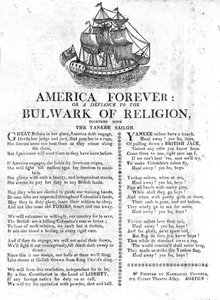 America Forever aneb Defiance to the Bulwark of Religion, spolu s Yankee Sailor (novinový papír) od American School