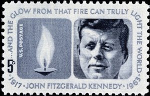 Americká známka na John Fitzgerald Kennedy od American School