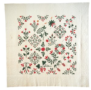 Nášivka a vyšívané zahradní botanické album Quilt od American School
