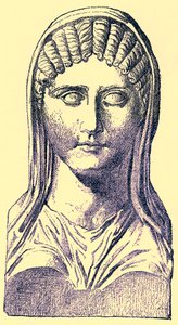 Aspasia, ilustrace z Dějin Řecka od Victora Duruy, vydáno 1890 (digitálně upravený obrázek) od American School