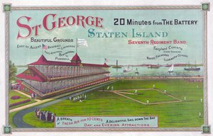 Baseballové hřiště v St. George Park, Staten Island od American School