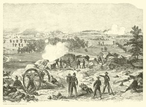 Bitva u Gettysburgu, Summit of Little Round Top, 2. července, července 1863 od American School