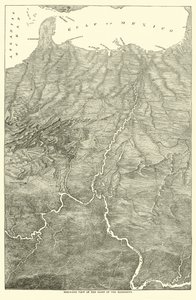 Pohled z ptačí perspektivy na pánev Mississippi, 1862 od American School