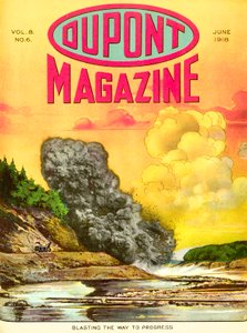 Prolomit cestu k pokroku, přední obálka časopisu DuPont, červen 1918 od American School