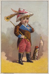 Chlapec s pérem v klobouku od American School