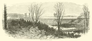 Most na vojenské železnici, březen 1865 od American School