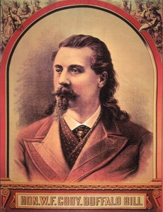 Buffalo Bill (1846-1917) 1886 (barevná litografie) od American School