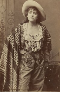 Obrázek kabinetu herce Adah Isaacs Menken od American School