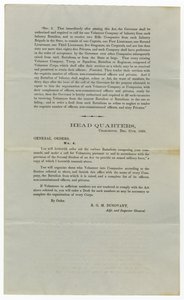 Výzva pro dobrovolníky podle generálního nařízení č. 4 ze dne 27. prosince 1860