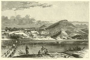 Chattanooga ze severního břehu Tennessee, září 1863 od American School