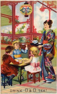 Děti na japonském čajovém obřadu od American School