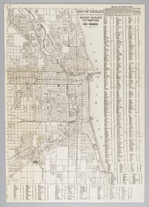 Mapa města Chicago od American School