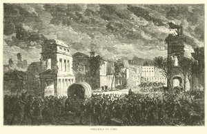 Columbia v plamenech, únor 1865 od American School