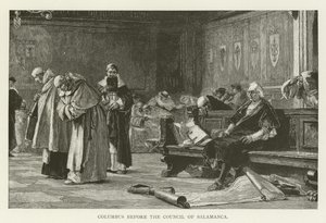 Columbus před koncilem v Salamance od American School