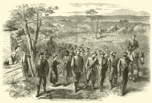 Konfederační vězni jsou vedeni z Jonesborough do Atlanty, září 1864 od American School