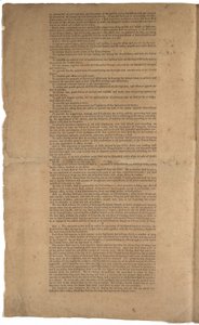 Ústava, první tisk, vytištěno společností Dunlap & Claypoole, 17.–19. září 1787 (viz také GLC 695933, GLC 695935 & GLC 695936) od American School