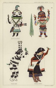 Cotokinunwu, Kaisale, Paiakyamu, Kaisale Mana (barevná litografie) od American School