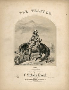 Obálka partitury filmu The Trapper, 1857 od American School