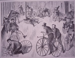 Škola cyklistiky (velocipede), New York, USA od American School