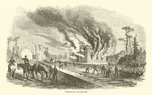 Zničení železnic, duben 1863 od American School