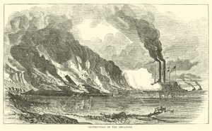 Zničení Arkansasu, červenec 1862 od American School