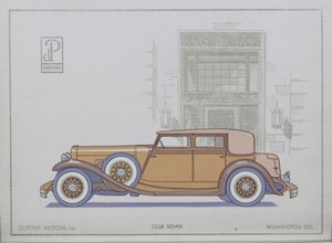 DuPont Motor Cars: Club Sedan, 1921 od American School