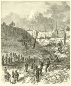 Dutch Gap Canal, říjen 1864 od American School