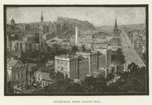 Edinburgh, z Calton Hill od American School