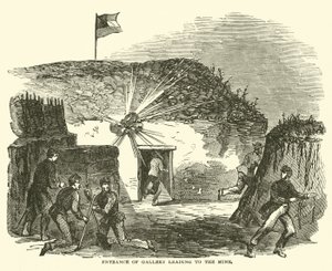 Vchod do štoly vedoucí do dolu, červen 1863 od American School