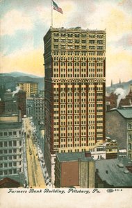 Farmers Bank Building, Pittsburgh, Pennsylvania, USA (barevné lito) od American School