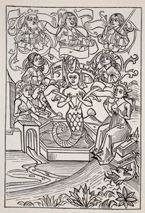 Fay Melusine, ze Světového průvodce po trpaslících, vílách, elfech a jiných lidech od Thomase Keightleyho (1789-1872) Vydáno 1880 od American School