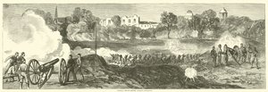 Federal Troops před Jacksonem, Mississippi, červenec 1863 od American School