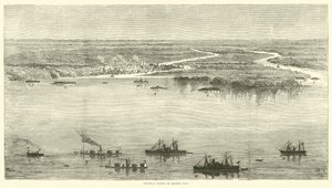 Federální flotila v Mobile Bay, srpen 1864 od American School