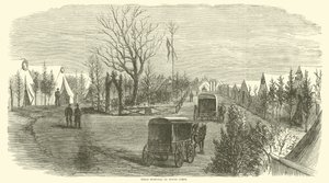 Polní nemocnice devátého sboru, březen 1865 od American School