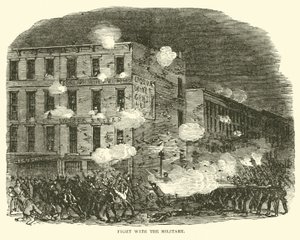Boj s armádou, červenec 1863 od American School