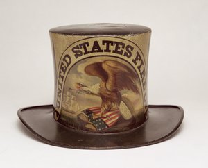 Firemans Parade Hat maloval David Bustill Bowser, kolem roku 1850 (kůže) od American School