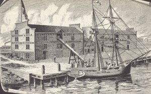 První dodávka pšenice ze skladu v Chicagu, Newberry & Dole od American School