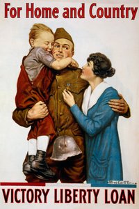 Pro Home and Country Liberty Loan Plakát od American School
