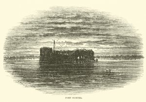 Fort Sumter, květen 1862 od American School