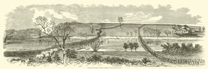 Franklins Grand Division překračující Rappahannock, prosinec 1862 od American School