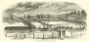 Franklins divize překračuje Rappahannock, prosinec 1862 od American School