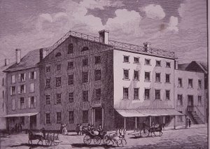 Fraunces Tavern, New York City (rytina) od American School