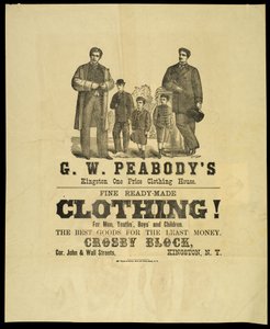 G.W. Peabodys Kingston One Price Clothing House od American School
